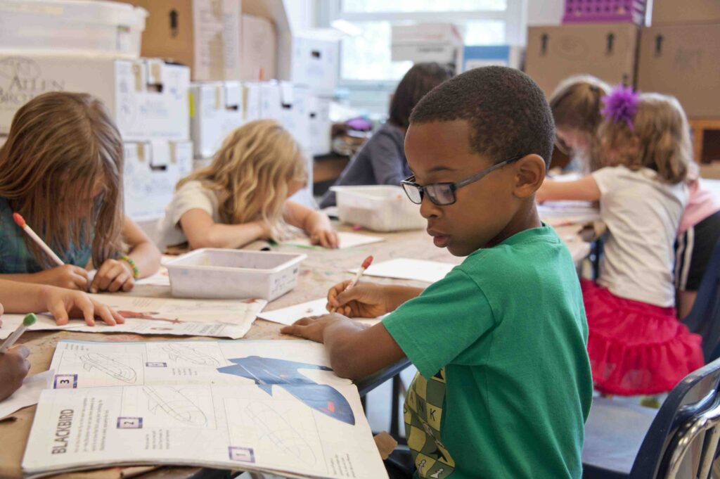 Kids at school